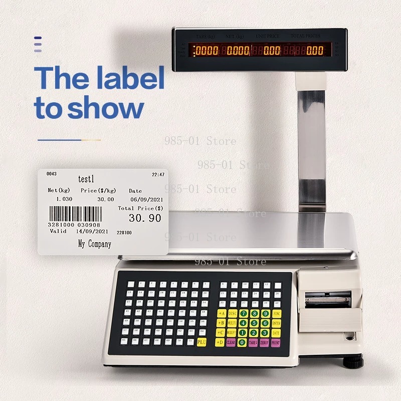 Electronic Scale with Adhesive - Commercial Printing Labels recension och pris