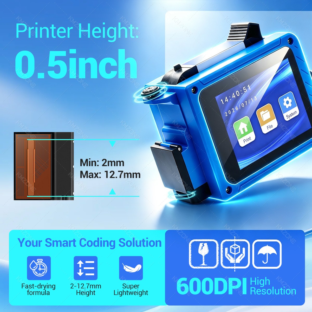 12.7mm Inkjet Transfer Printer - Commercial Printing Labels recension och pris