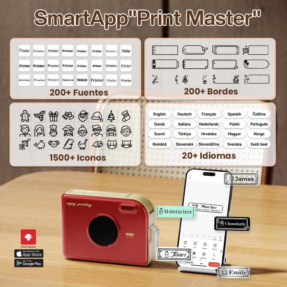 Phomemo A30 Label Printer Mini - Commercial Photo Printer recension och pris