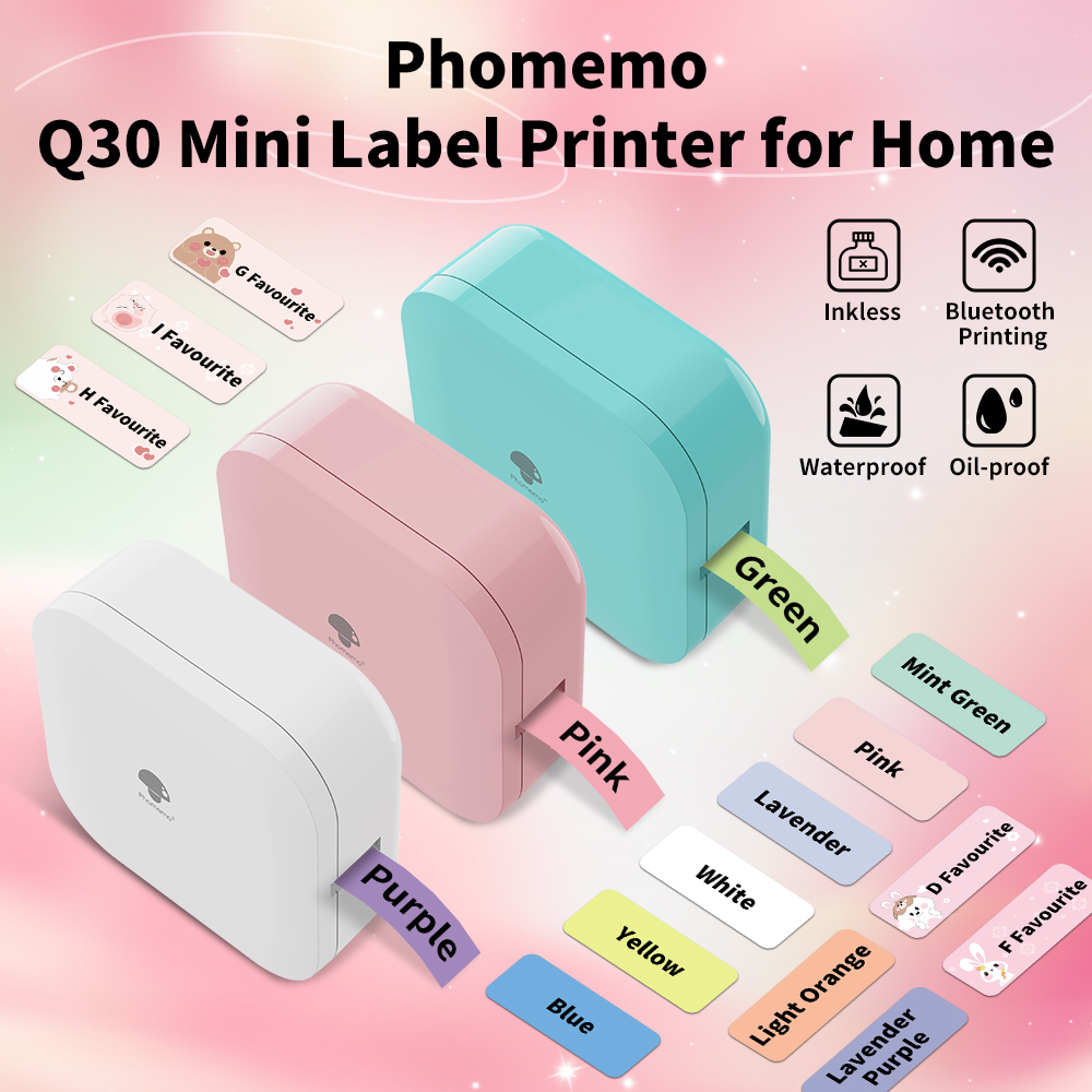 Phomemo Q30 Wireless Thermal L - Commercial Printing Labels recension och pris