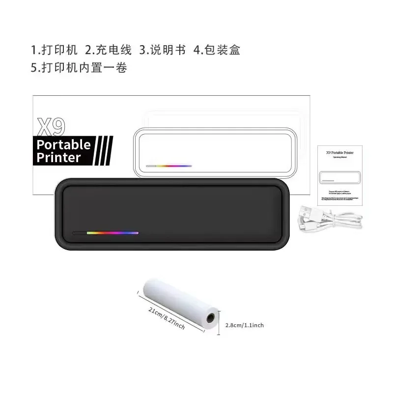 Hot Sale X9 Portable Inkless W - Commercial Photo Printer recension och pris