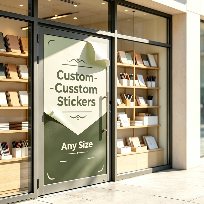 Custom Any‑Size 100cm Stickers - Commercial Wall Printing recension och pris