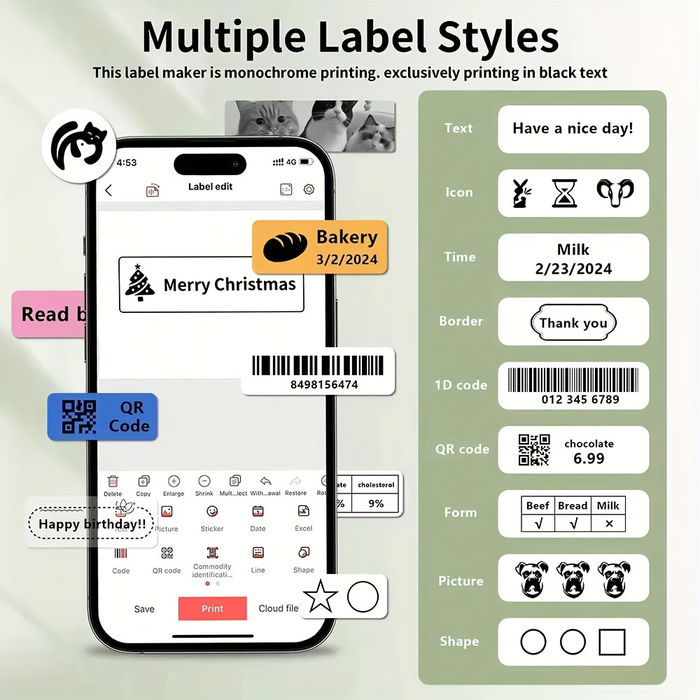 Marklife P15 Label Printer Por - Commercial Printing Labels recension och pris