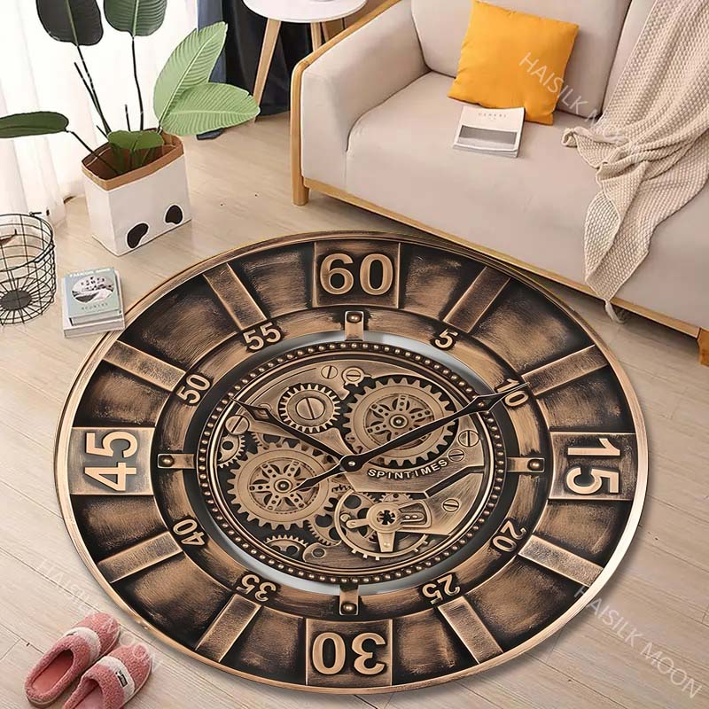 1PC Vintage gear wall clock fa - Commercial Wall Printing recension och pris