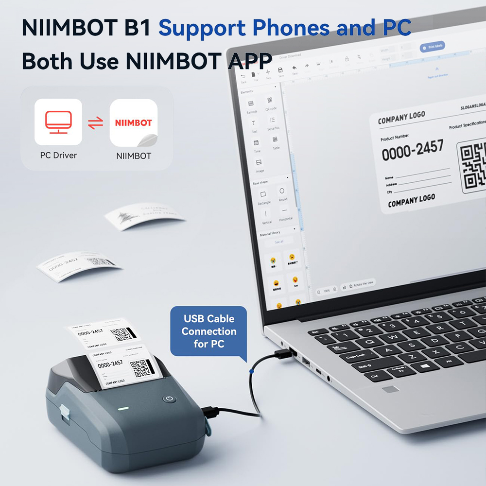 NIIMBOT B1 Portable Thermal Pr - Commercial Printing Labels recension och pris